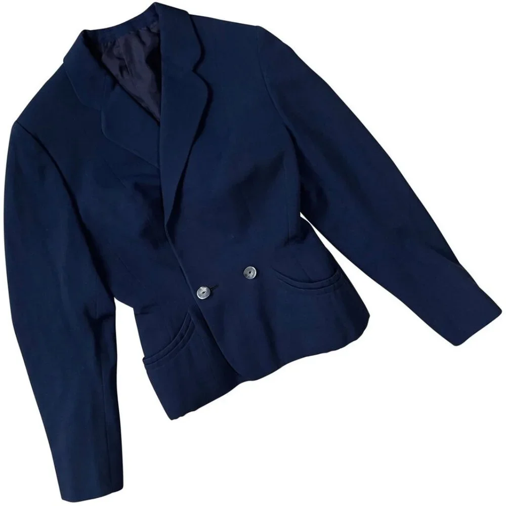 kusoffskys (Sweden) Eased Waist Princess Styline Cloverleaf Blazer (Dior) : S